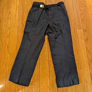 Mens Defense Logistics Agency Navy Blue Dress Pants With Belt Size 38x28